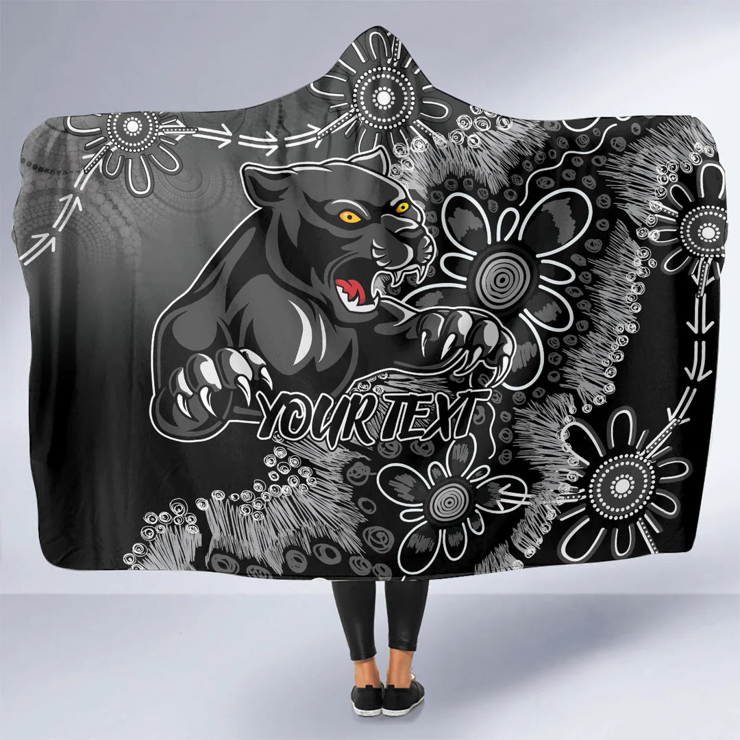 Personalised Penrith Panthers NAIDOC Week 2025 Hooded Blanket – Australian NRL Supporter Blanket with Indigenous Design