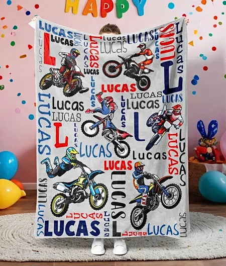 personalised character blanket