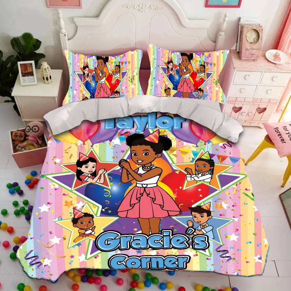 personalised girls bedding
