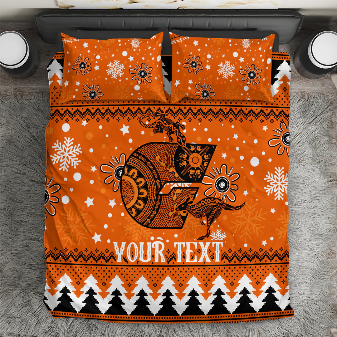 Personalized GWS Giants doona cover bedding set Australia custom name