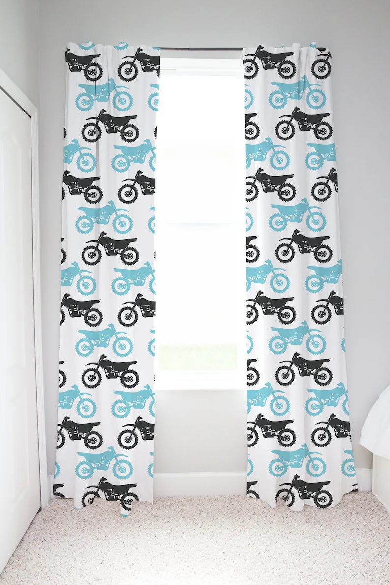 racing dirt bike curtains