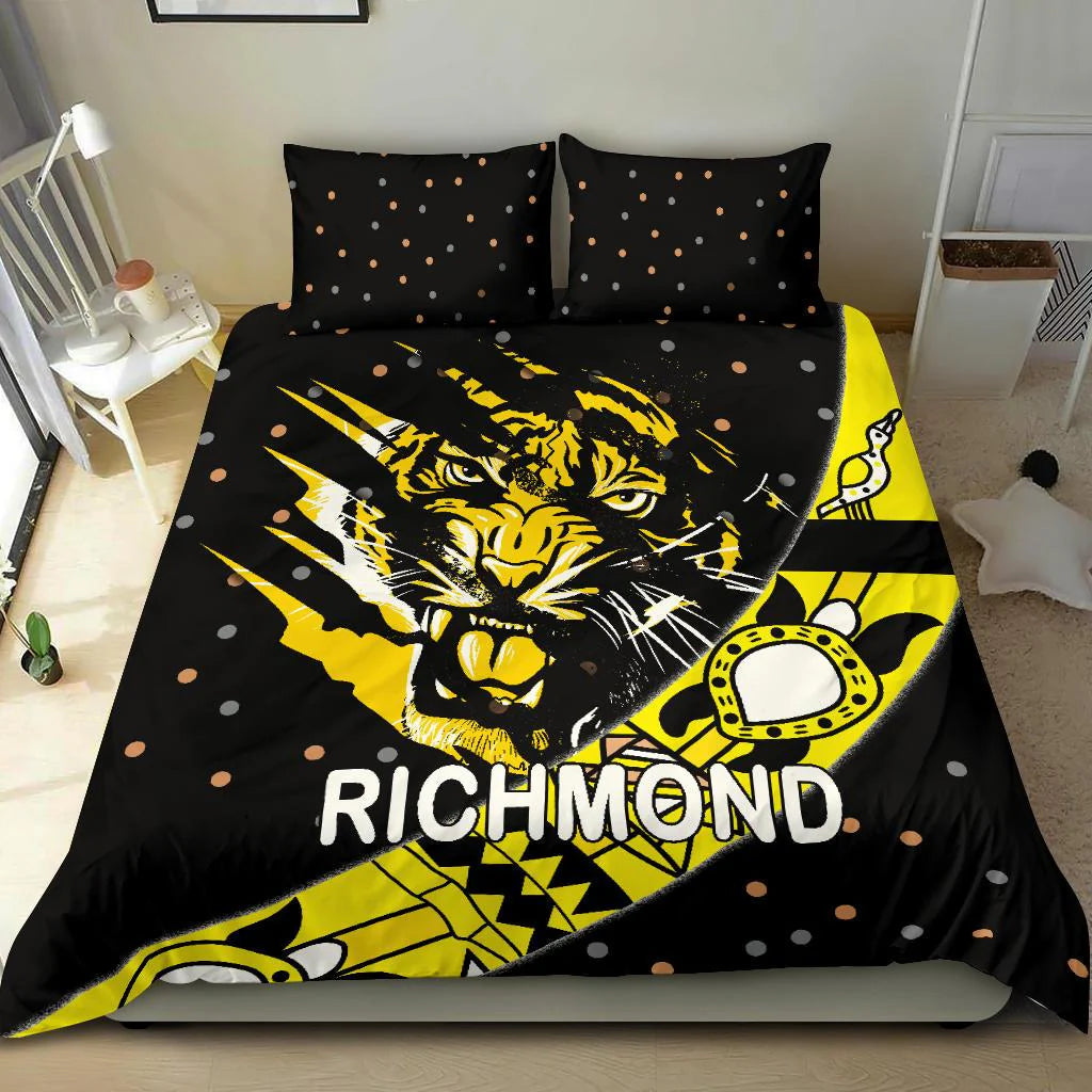 Richmond Tigers AFL doona cover set, stylish fan bedroom makeover