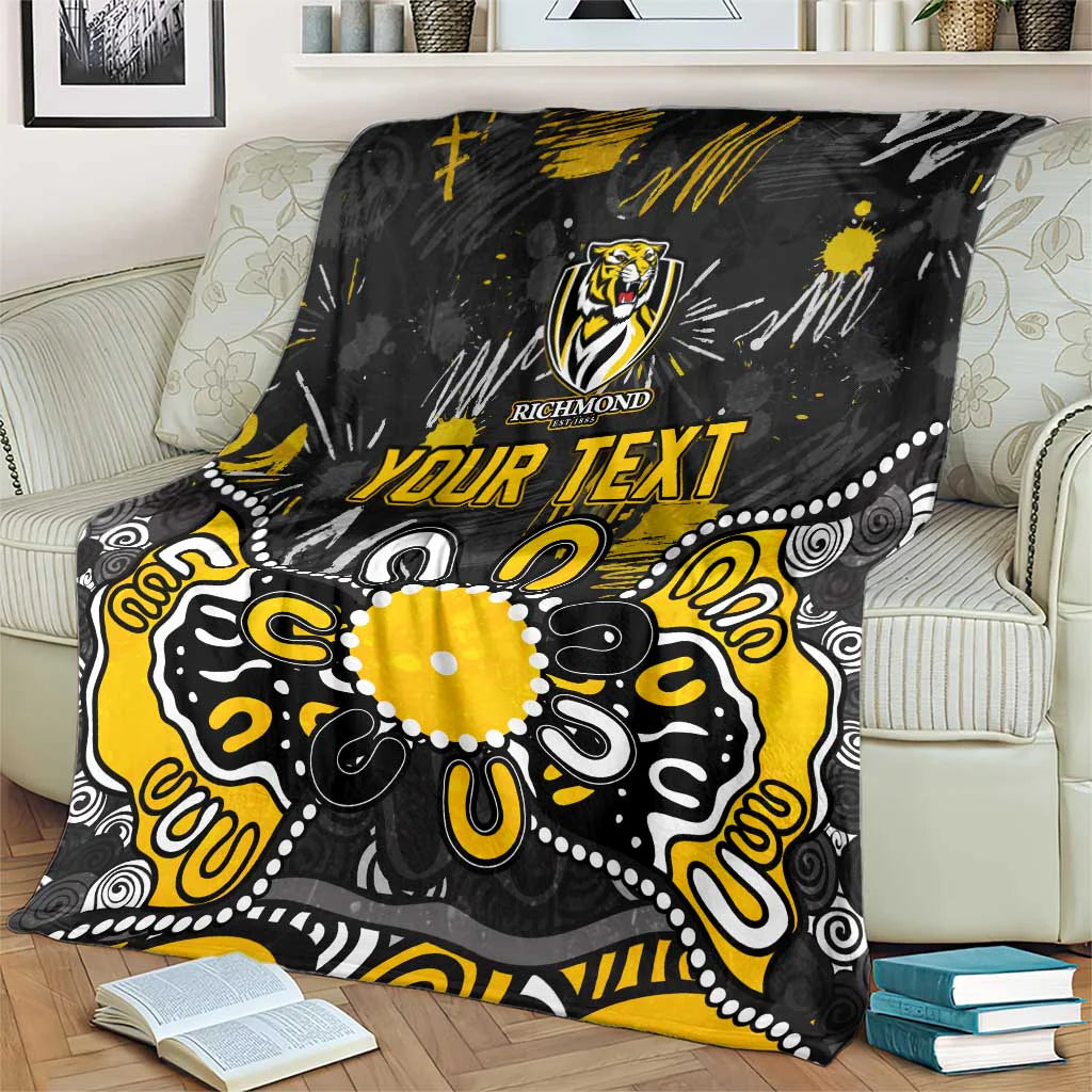 Richmond Tigers personalised AFL fan blanket