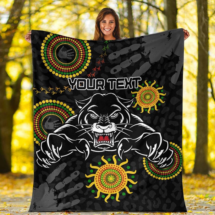 Custom Rugbylife Penrith Panthers Victory Premium Rugby Team Blanket for NRL fans