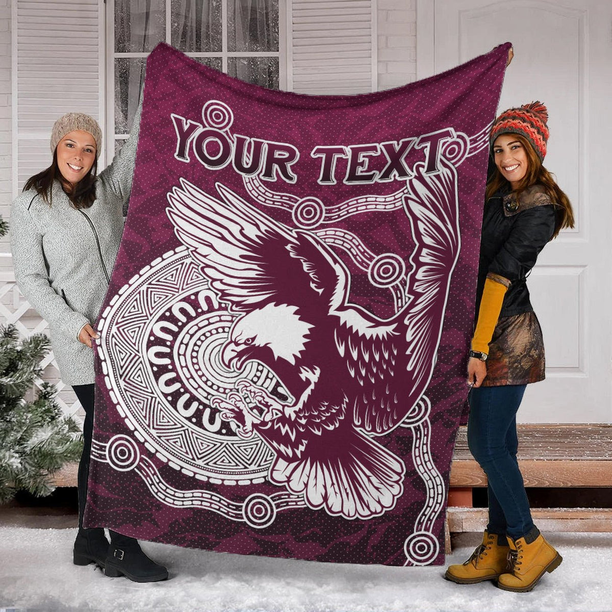 Custom Sea Eagles NRL blanket – Super Eagles fleece throw, official team rugby support, cozy Sea Eagles fan bedding