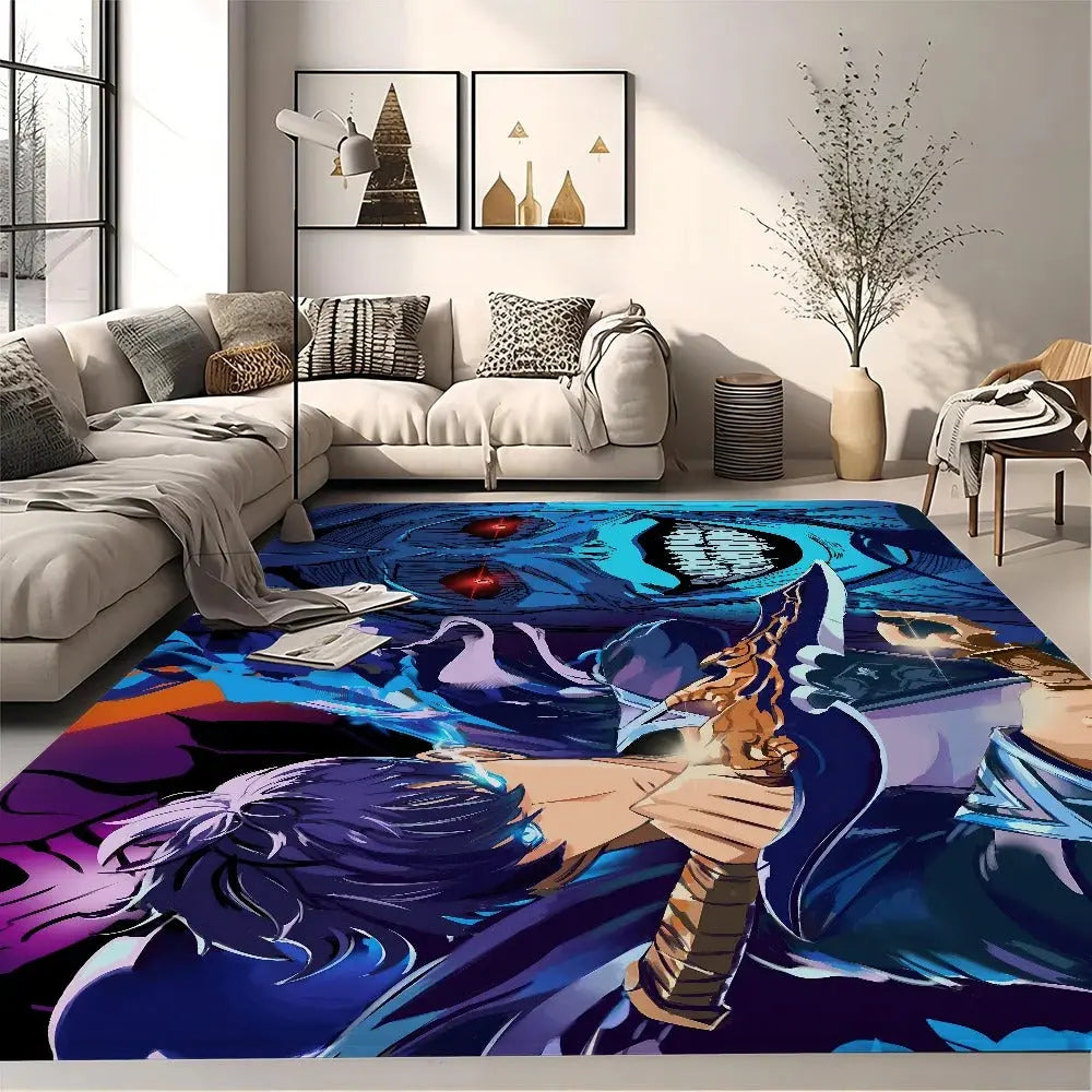 Solo Leveling anime cartoon rug non-slip floor decor
