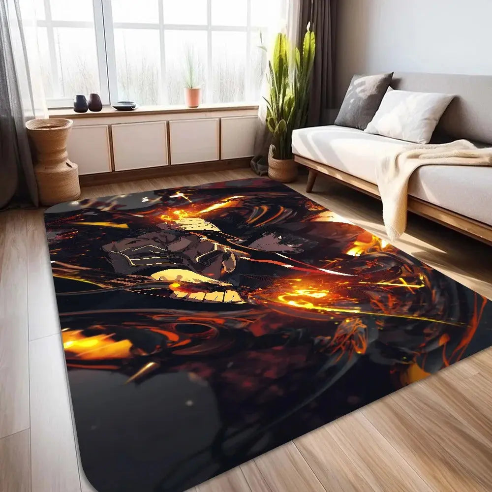 Solo Leveling anime rug cozy carpet for living space
