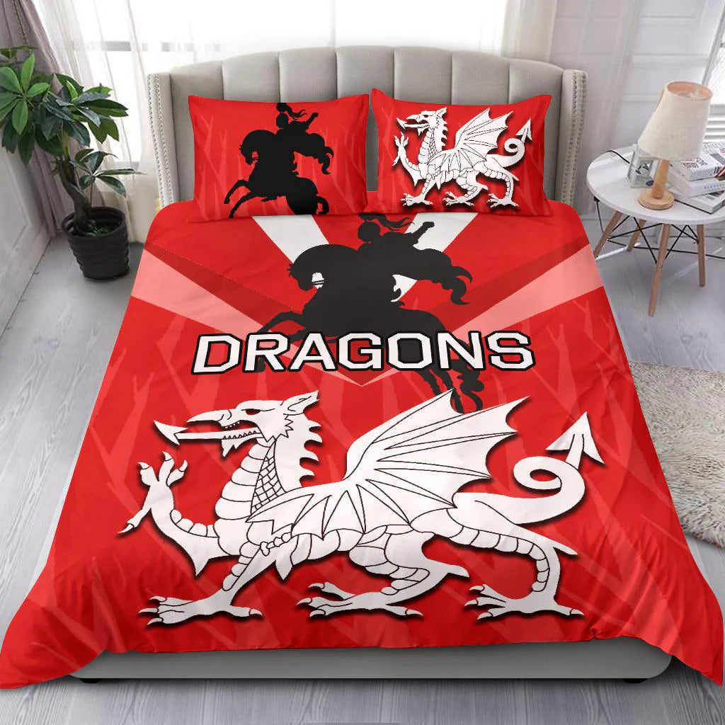 St George Illawarra Dragons rugby bedding set