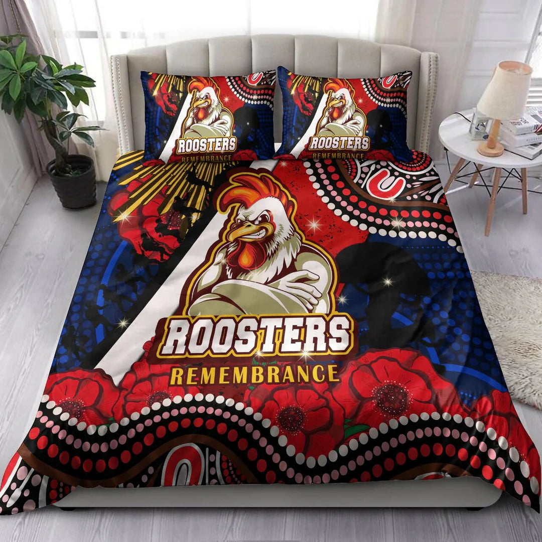 Sydney Roosters NRL doona cover bedding set