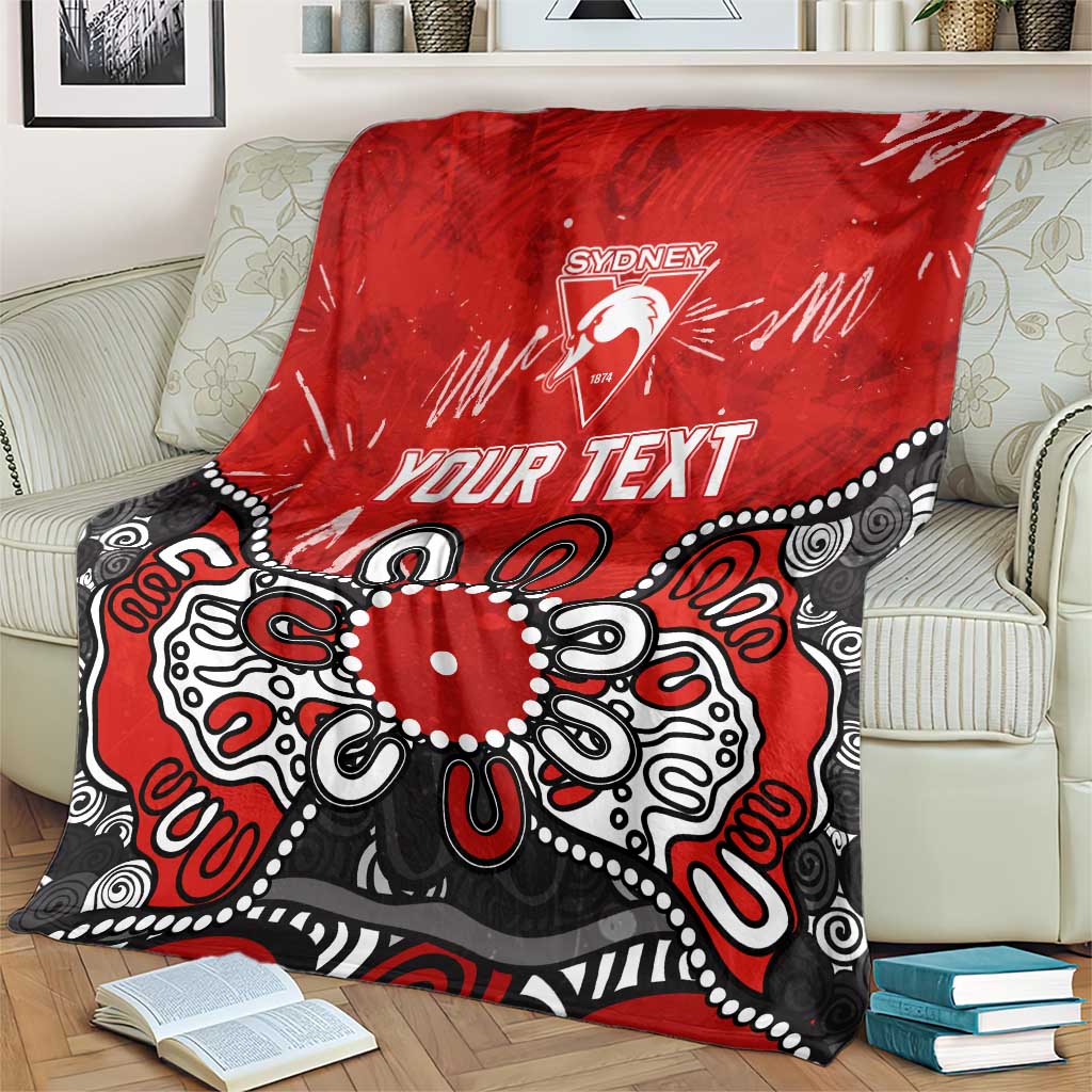 Sydney Swans AFL blanket Australia personalised
