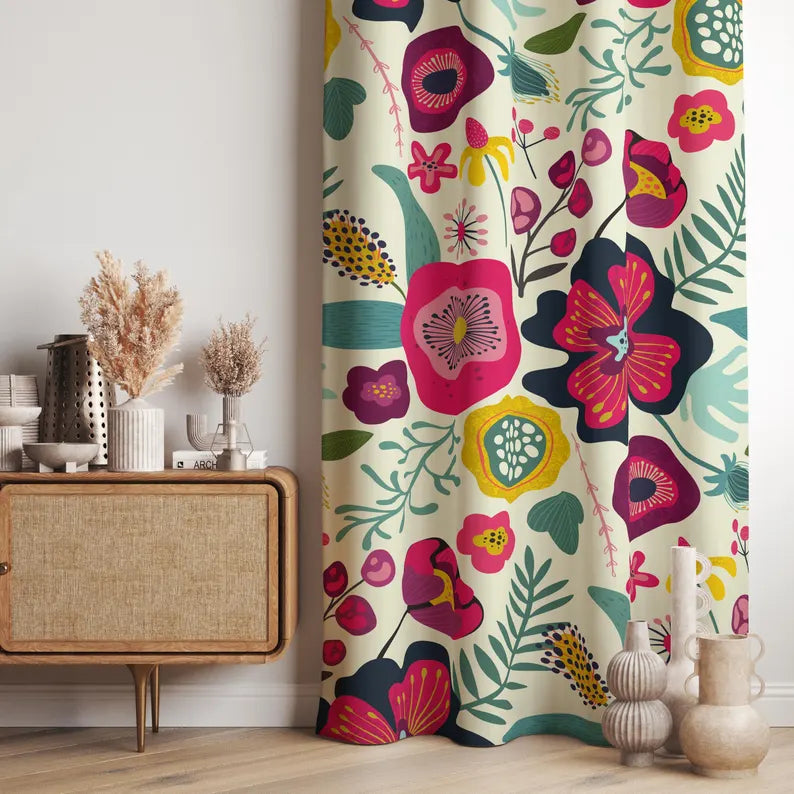 tropical curtains