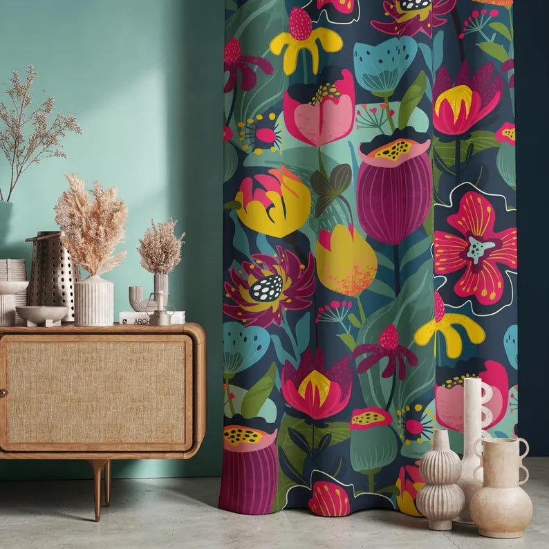 wildflower curtains
